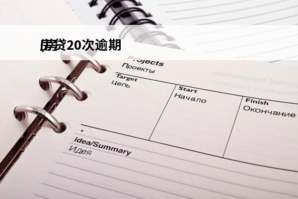房贷20次逾期
(房贷累计逾期几十次)