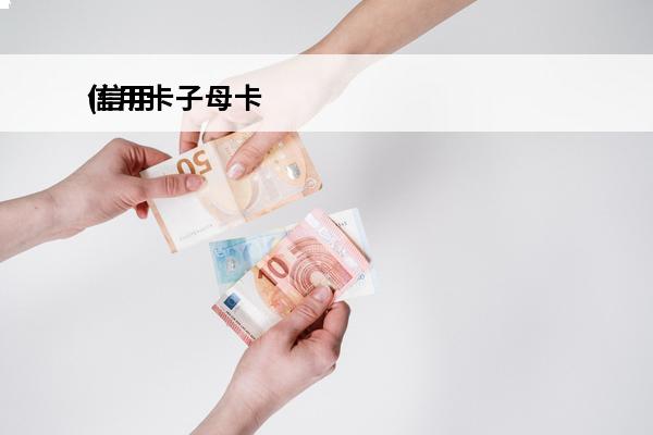 信用卡子母卡
(信用