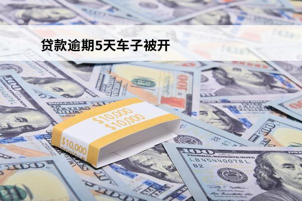 贷款逾期5天车子被开