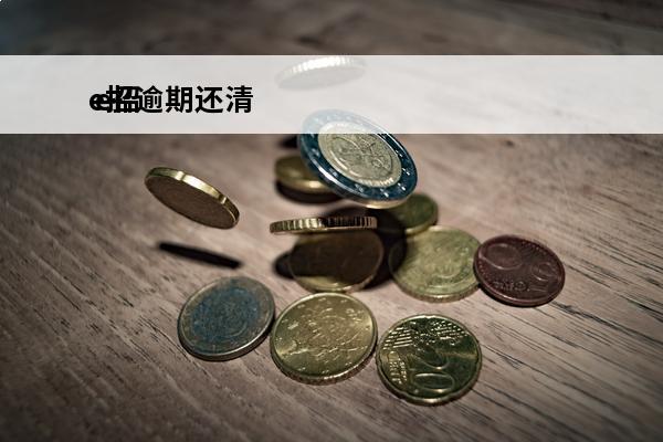 e招逾期还清
 e招