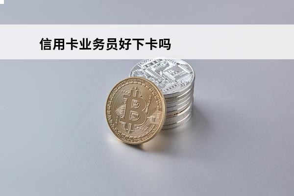 信用卡业务员好下卡吗