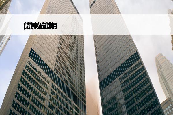 贷款逾期
(贷款逾期