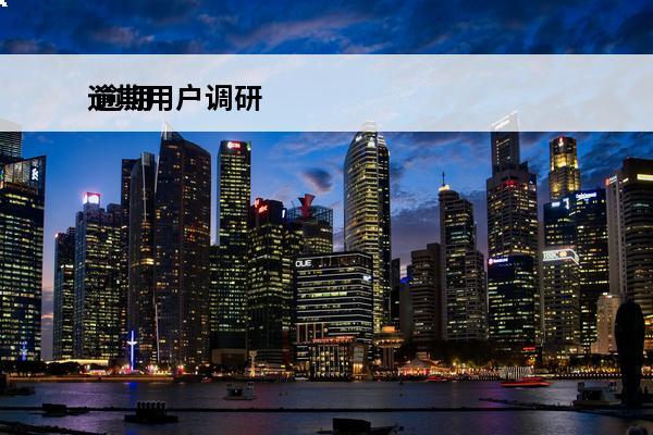 逾期用户调研
 逾期用户调研怎么写
