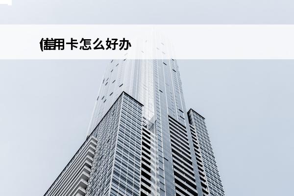 信用卡怎么好办
(信用卡怎么好办下来)
