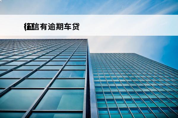征信有逾期车贷
(征