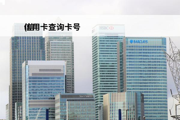 信用卡查询**
(信