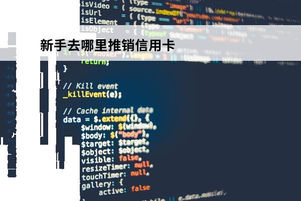 新手去哪里推销信用卡
(新手如何推销信用卡)