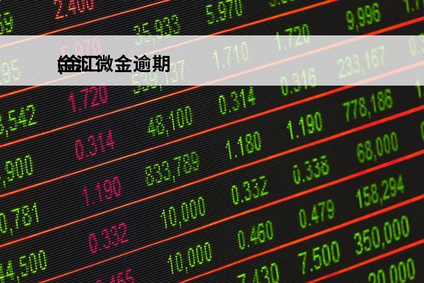金汇微金逾期
(金汇