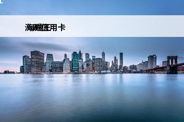 海贼信用卡
 海贼王