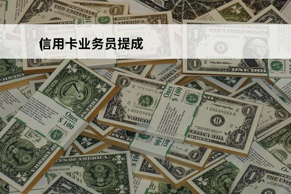信用卡业务员提成
(
