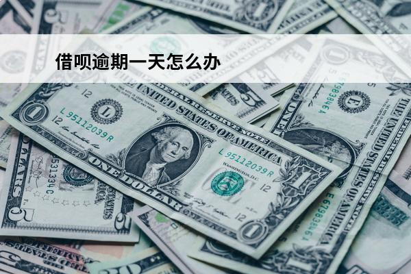 借呗逾期一天怎么办
