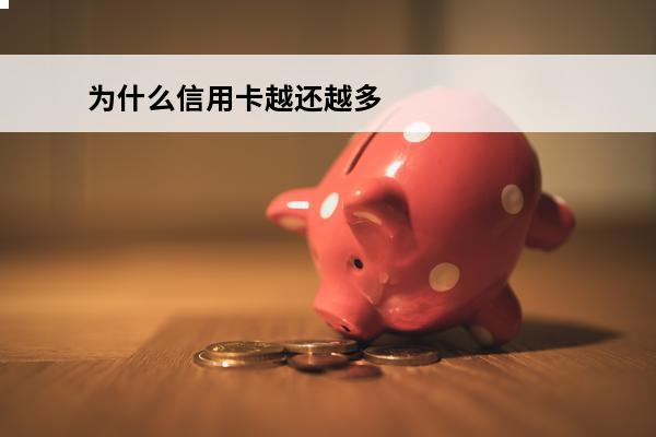 为什么信用卡越还越多