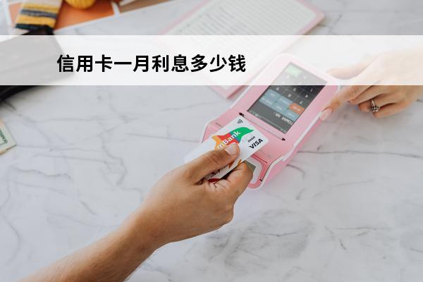 信用卡一月利息多少钱
