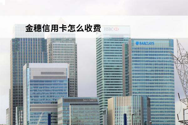 金穗信用卡怎么收费
