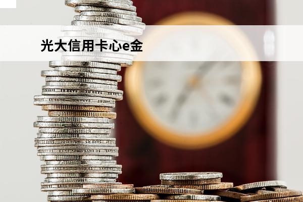 光大信用卡心e金
 