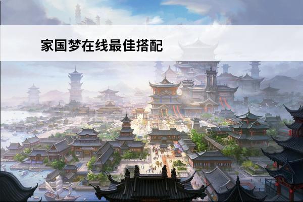 家国梦在线最佳搭配 