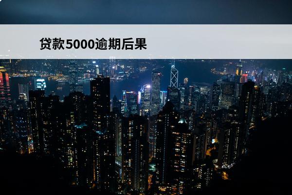 贷款5000逾期后果
