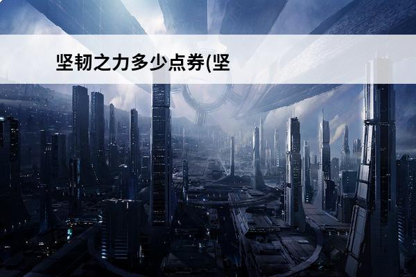 坚韧之力多少点券(坚