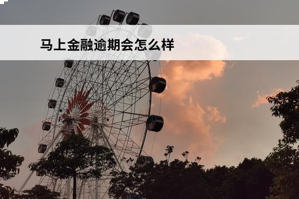 马上金融逾期会怎么样