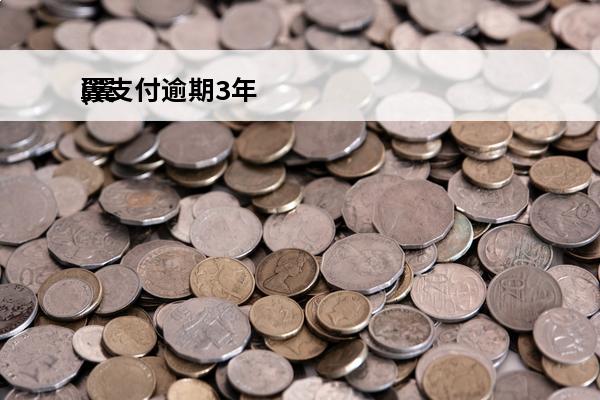 翼支付逾期3年
(翼