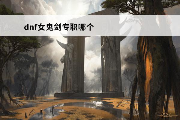 dnf女鬼剑专职哪个