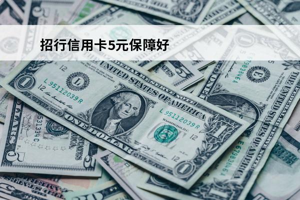 招行信用卡5元保障好