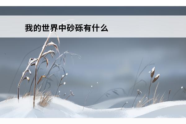 我的世界中砂砾有什么用 我的世界中腐肉有什么用？